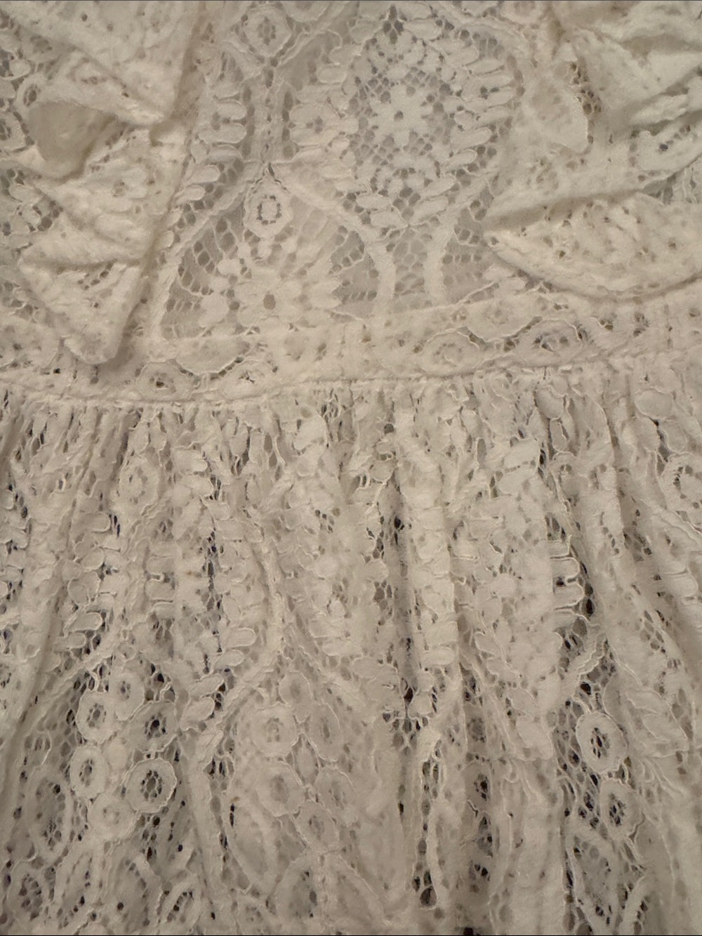 Women’s Lace Long-Sleeve peplum Top size S - Zimmermann style - Picture 5 of 10